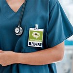 Personalised The Withered Daisy Acrylic ID Badge Buddy with Text Funny Nurse Week Gift for Nurse Doctor Medical Staff