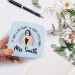 Personalized It Takes A Big Heart To Shape Little Minds Rainbow Jewellery Case Birthday Back to School Gift for Teacher