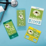 Personalised The Withered Daisy Acrylic ID Badge Buddy with Text Funny Nurse Week Gift for Nurse Doctor Medical Staff