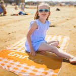 Serviette de Plage en Microfibre Personnalisée avec Nom à Séchage Rapide Essentiel de Voyage pour Enfants