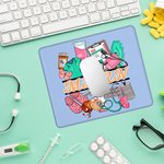Personliga medicinska element Halkfri musmatta med namn Uppskattning Graderingspresent för medicinsk personal Student
