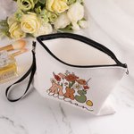 Personalisierte Retro Wildblumen MRS. Make-up Tasche Bridal Shower zurück zu Schule Geburtstag Geschenk für Frauen