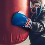 Personalized Leather Kid Youth Boxing Gloves with Embroidered Name for Kickboxing Muay Thai MMA Birthday Sport Gift for Boy Girl