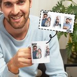 Personalisierte Best Ever Keramik Becher mit Foto Geburtstag Geschenk für Vater Großvater
