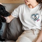 Personalisierte Der Weg zu meinem Herzen ist mit Pfotenabdrücken gepflastert 100% Baumwolle Unisex-T-Shirt mit Namen Geburtstag Geschenk für Tierliebh