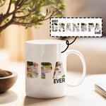 Personalisierte Best Ever Keramik Becher mit Foto Geburtstag Geschenk für Vater Großvater