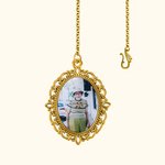 Charm de bonnet de fin d'études personnalisé en dentelle vintage avec photos ovales et texte gravé Disque de cérémonie de fin d'études Cadeau commémoratif pour les diplômés de la classe 2025