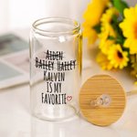 Personalisierte lustige Lieblingskind 12oz 16oz 20oz Glas Becher mit 2-7 Kindernamen Deckel und Strohhalm Geburtstag Thanksgiving Geschenk für Familie