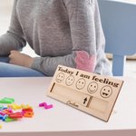 Panneau en Bois Personnalisé avec Texte Gravé Décoration de Bureau Cadeau Santé Mentale pour Autisme Psychologue Thérapeute