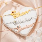 Collana con ciondolo personalizzato in argento sterling con corona e cuore, regalo di compleanno per la festa della mamma.