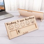 Panneau en Bois Personnalisé avec Texte Gravé Décoration de Bureau Cadeau Santé Mentale pour Autisme Psychologue Thérapeute