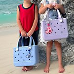 Style Poupée Rose 3D Acrylic Tote Bag Tag with Name or Letter Birthday Beach Party Gift for Her