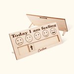 Panneau en Bois Personnalisé avec Texte Gravé Décoration de Bureau Cadeau Santé Mentale pour Autisme Psychologue Thérapeute