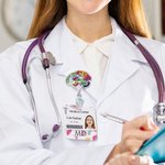 Personalisierte Anatomische Herz Gehirn Lunge Einziehbare Badge Reel mit Namen Charm und Badge Buddy Geschenk für Krankenschwester Arzt Medizinstudent