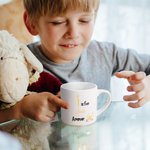 Alfabeto árabe islámico personalizado taza de cerámica con nombre musulmán Ramadán regalo para los niños