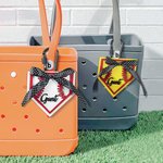 Étiquette de Breloque de Sac Personnalisée avec Nom Motif Sport Cadeau Anniversaire Fête pour Maman