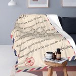 Couverture Douce Personnalisée avec Photo et Textes Cadeau Anniversaire Saint-Valentin pour Femme Mari