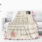 Couverture Douce Personnalisée avec Photo et Textes Cadeau Anniversaire Saint-Valentin pour Femme Mari