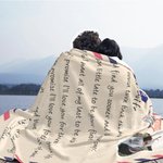 Couverture Douce Personnalisée avec Photo et Textes Cadeau Anniversaire Saint-Valentin pour Femme Mari