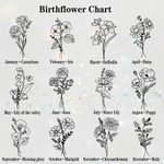 Personalised Birth Flower Photo Locket Necklace with Engraved Name Birthday Anniversary Gift for Women