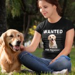 Gepersonaliseerd Gezocht voor President 1-3 Huisdier Foto T-shirt Sweatshirt met Naam Multicolor Beschikbaar Grappig Verjaardagscadeau voor dierenlief