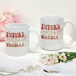 Personalised In My Engaged Era Future Mrs 11oz 15oz Ceramic Mug with Name Engagement Bachelorette Party Bridal Shower Gift for Bride