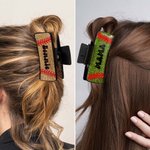 Pinza para el pelo personalizada con diseño de béisbol y purpurina con nombre Accesorio para el pelo para el día del partido Regalo de cumpleaños del equipo para la mamá deportista Amantes del béisbol