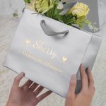 Sacs Cadeaux de Mariage Personnalisés avec Nom et Rôle Lot de 3-10 Accessoires pour Fête de Mariage
