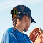 Pinza para el pelo personalizada con diseño de béisbol y purpurina con nombre Accesorio para el pelo para el día del partido Regalo de cumpleaños del equipo para la mamá deportista Amantes del béisbol