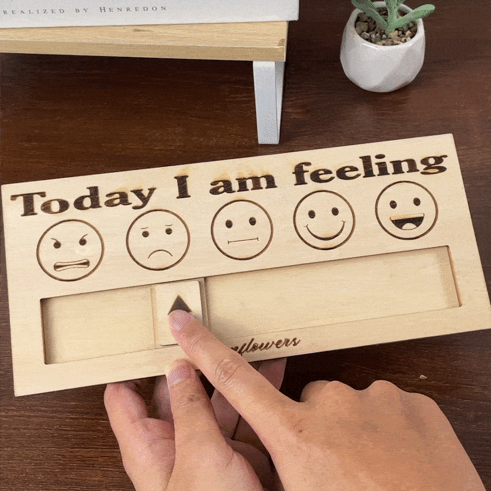 Panneau en Bois Personnalisé avec Texte Gravé Décoration de Bureau Cadeau Santé Mentale pour Autisme Psychologue Thérapeute