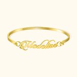 Personalisierte Minimalist Name Armreif Stilvolle Schmuck Geburtstag Jahrestag Hochzeit Geschenk für Frauen