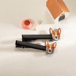 Personalisierte Katze Hund Haustier Portrait Foto Acryl Haarspangen Barrettes niedlich Haar Zubehör Geburtstag Geschenk für Frauen Mädchen