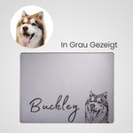 Personalisierte Haustier-Futter Matte mit Foto und Namen Hundefutter Katzenfutter Geschenk für Haustierliebhaber Tierhalter