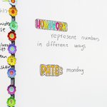 Personalized Dalmatian Dots Colorful Doodle Letter Whiteboard Magnets Magnetic Bookmark Clips with Card Teaching Tool Back to School Gift for Teacher