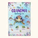 Puzzle en 1000 Pièces Personnalisé avec Titre 1-7 Motifs de Tortues et Noms des Enfants Cadeau Anniversaire pour Famille Enfant Maman