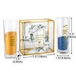 Personalisierte Gemeinsam machen wir eine Familie Hochzeit Einheit Sand Zeremonie Set mit Namen und Datum Geschenk für Ehepaar Bräutigam Braut