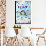 Puzzle en 1000 Pièces Personnalisé avec Titre 1-7 Motifs de Tortues et Noms des Enfants Cadeau Anniversaire pour Famille Enfant Maman