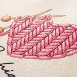 Personalised Crochet Knitting Theme Canvas Tote Bag with Name and Waterproof Liner Birthday Gift for Sewing Lovers