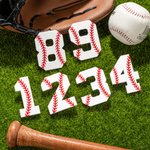 Personalized Baseball Number Acrylic Charm Bag Accessories Birthday Sport Game Gift for Baseball Lovers
