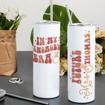 Personalized In My Engaged Era Future 20oz Name Tumbler with Straw Engagement Bridal Shower Gift for Women