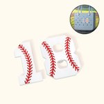 Personalized Baseball Number Acrylic Charm Bag Accessories Birthday Sport Game Gift for Baseball Lovers