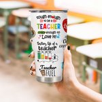 Personlig tecknad krita Lär Kärlek Inspirera 30oz Namn Tumbler med lock och sugrör Rengöringsborste Tillbaka till skolan Uppskattning Present till lär