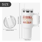 Personalized In My Engaged Era Future Mrs 40oz Name Tumbler with Lid Straw and Handle Bridal Shower Bachelorette Party Engagement Gift for Bride