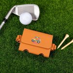 Personalisierte Leder Golfball und Tees Halter mit Namen Geburtstag Geschenk für Golfer
