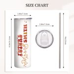 Personalized In My Engaged Era Future 20oz Name Tumbler with Straw Engagement Bridal Shower Gift for Women