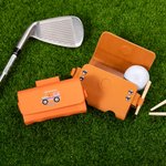 Personalisierte Leder Golfball und Tees Halter mit Namen Geburtstag Geschenk für Golfer
