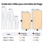 Serviette de Plage en Microfibre Personnalisée avec Nom et Photos Séchage Rapide Cadeau Vacances d'Été pour Femme