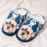 Personalizzato carino gatto cane animale domestico foto Fluffy pantofole Memorial Compleanno regalo per gli amanti degli animali donne uomini