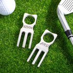 Personlig gravert golf divot verktøy sigarholder med navn Bursdagsgave til golfspiller sportselsker
