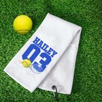 Personlig 100% bomull superabsorberende basketballbaseballhåndkle med navn Bursdagsgave til sportselsker